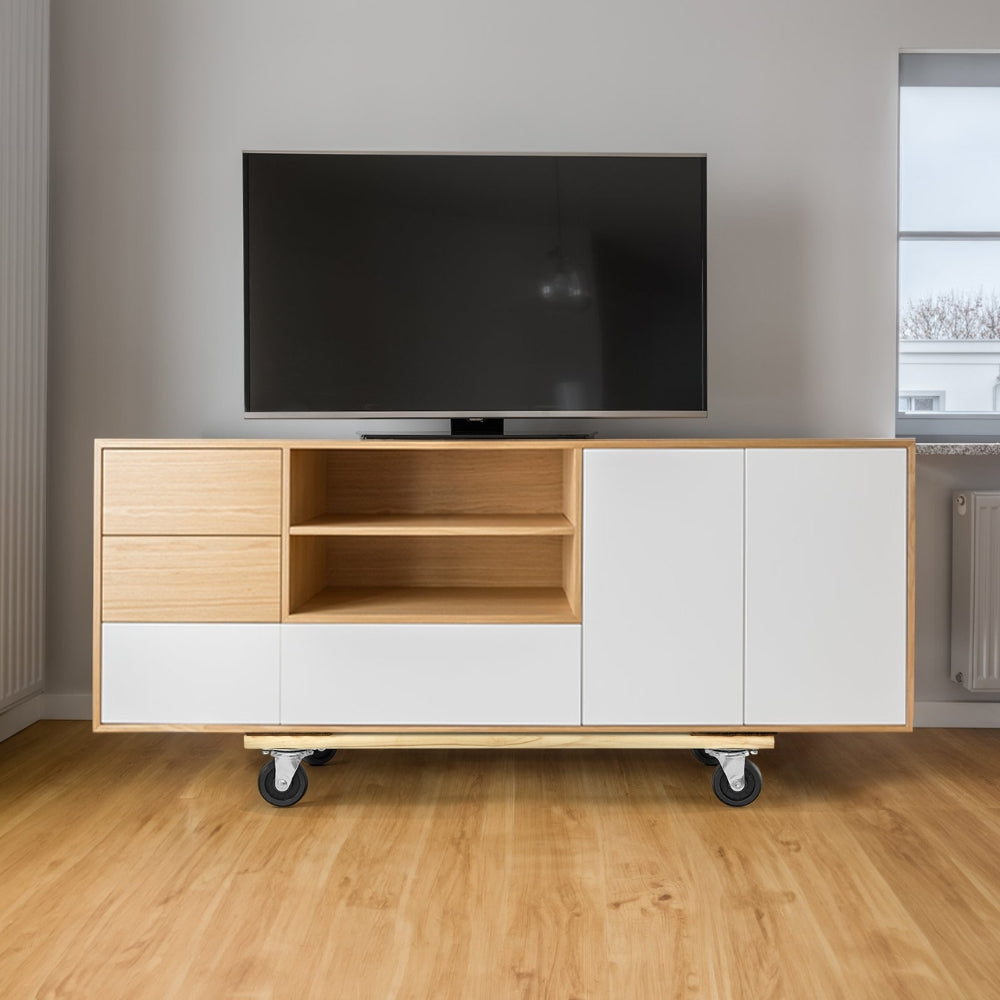 Furniture Moving Pallet Trolley Industrial Machinery Mover with PP Swivel Casters for Transporting Cargo Fridge