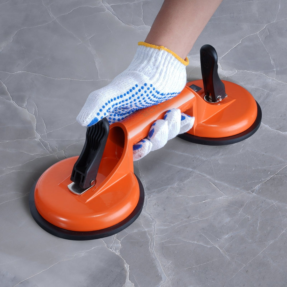 2 Pack 330 lbs Glass Vacuum Suction Cup Vacuum with Aluminum Handle