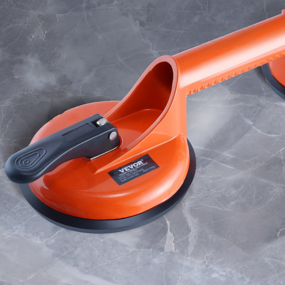 2 Pack 330 lbs Glass Vacuum Suction Cup Vacuum with Aluminum Handle