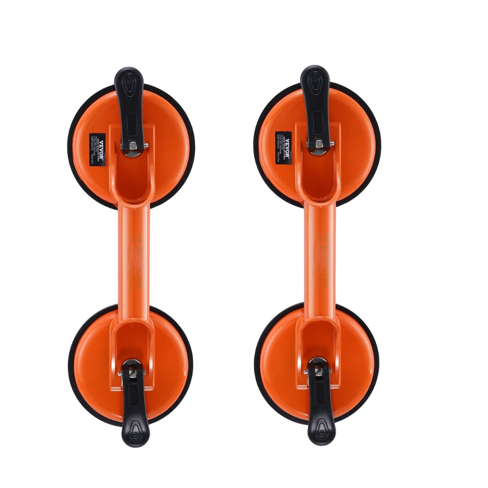 2 Pack 330 lbs Glass Vacuum Suction Cup Vacuum with Aluminum Handle