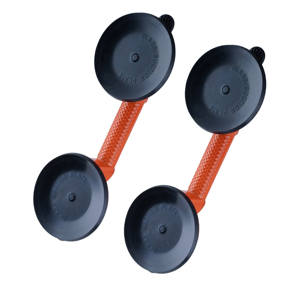 2 Pack 330 lbs Glass Vacuum Suction Cup Vacuum with Aluminum Handle