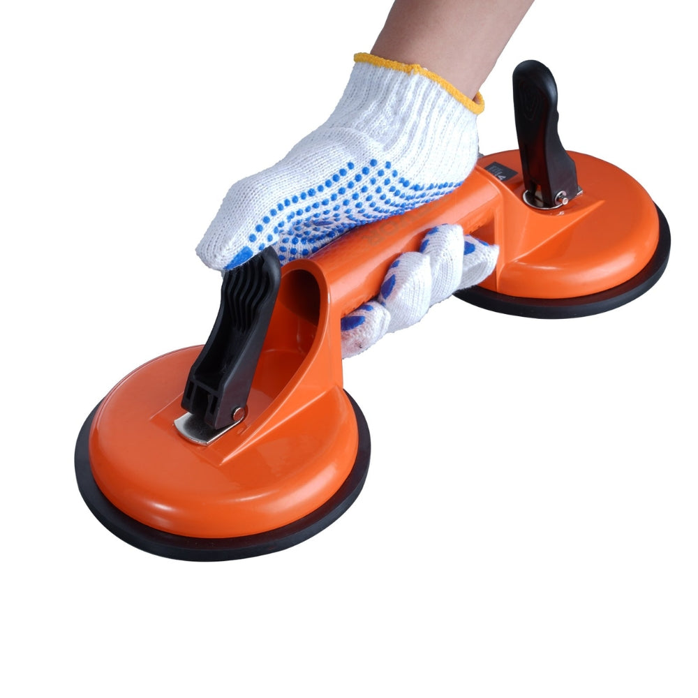 2 Pack 330 lbs Glass Vacuum Suction Cup Vacuum with Aluminum Handle