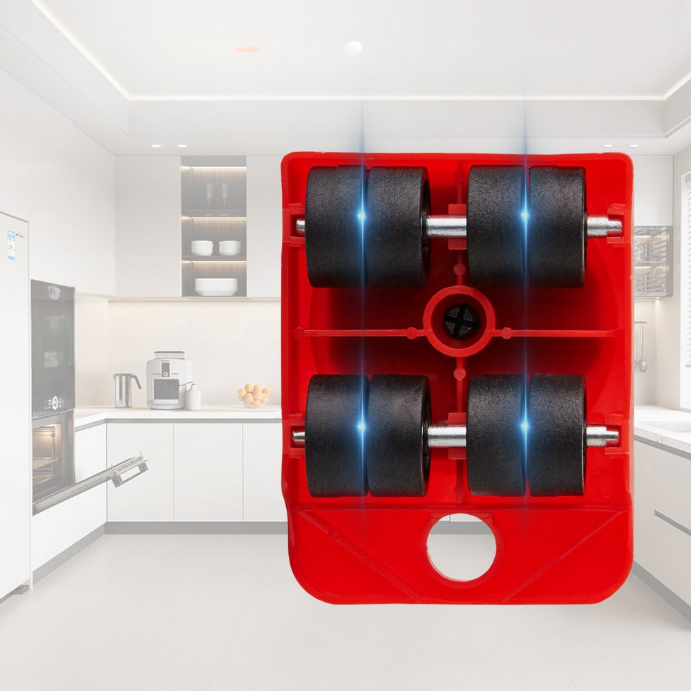 4pcs 250Lbs Furniture Mover Sliders Labor Saving Heavy Duty Lifter Moving  with Wheel Bar Hand Transport Tool Remover Kit