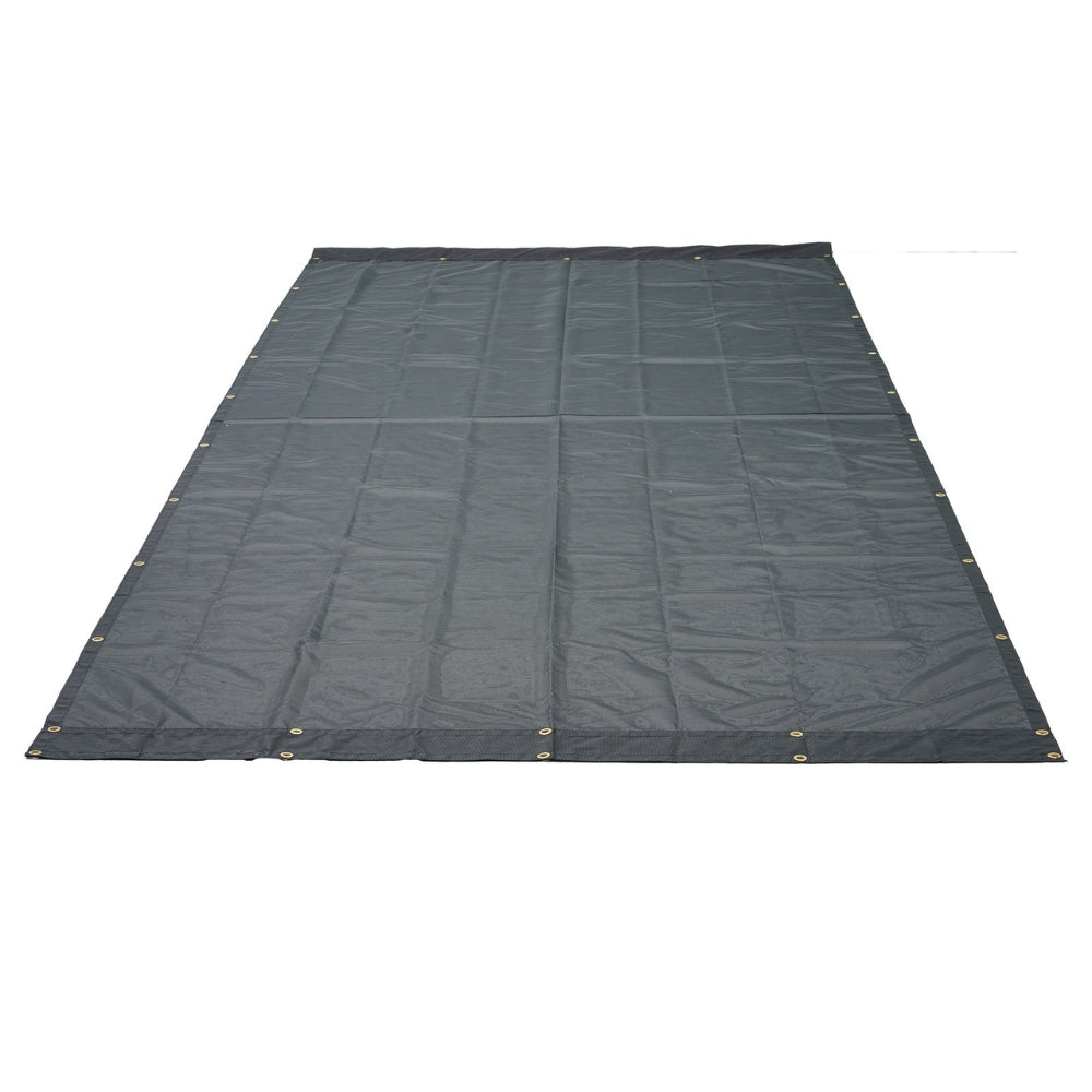 PVC Dump Truck Tarp Folding Mesh Awning Tarpaulin Rainproof Cloth Double Pockets Trailer Shade for Outdoor Garden