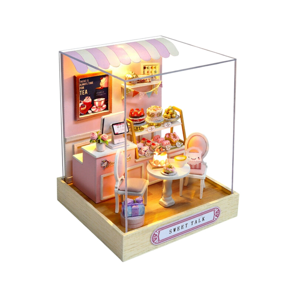 Magic Wooden Doll House Mini Kit DIY Handmade Assembly Model Building Room