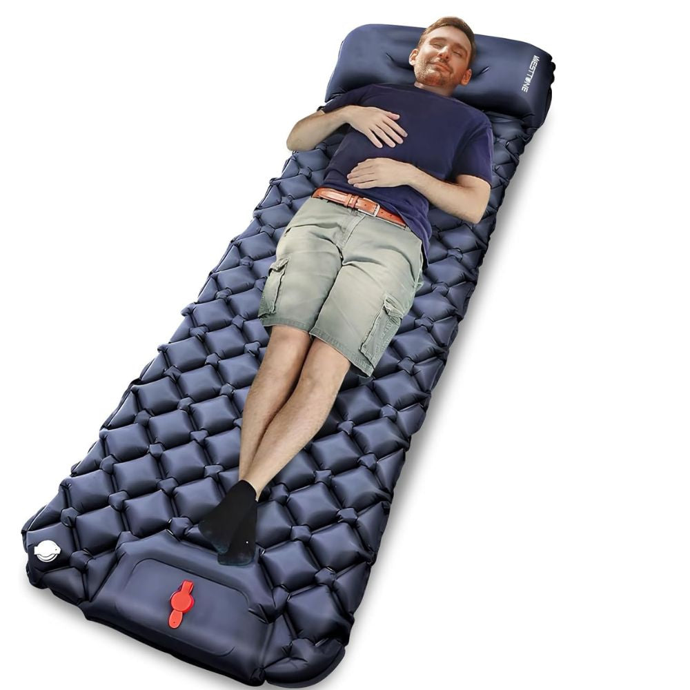 Ultralight Inflatable Camping Mattress with Built-in Pump