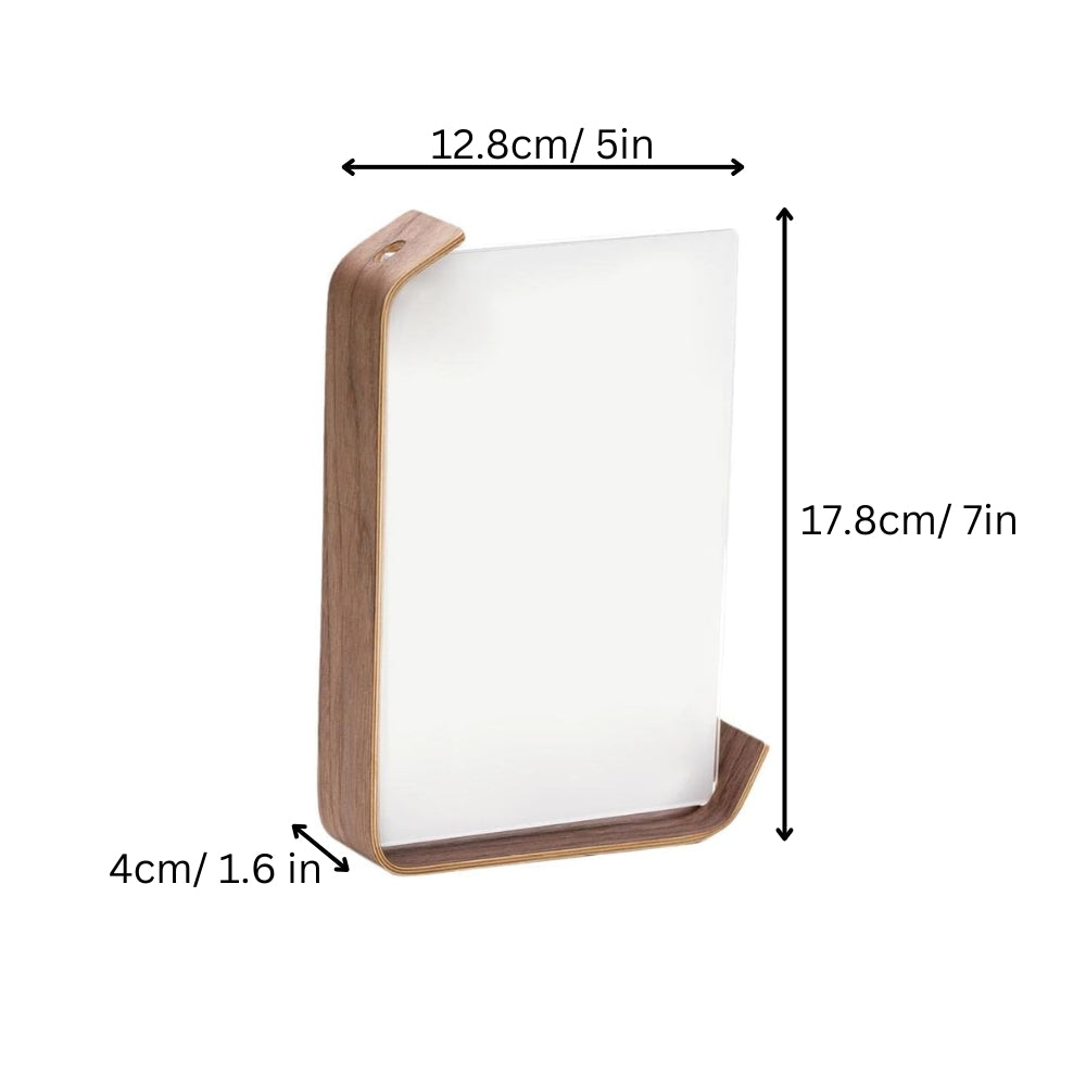 Wooden Picture Frame Swing Table DIY Transparent Herbarium Display Frame