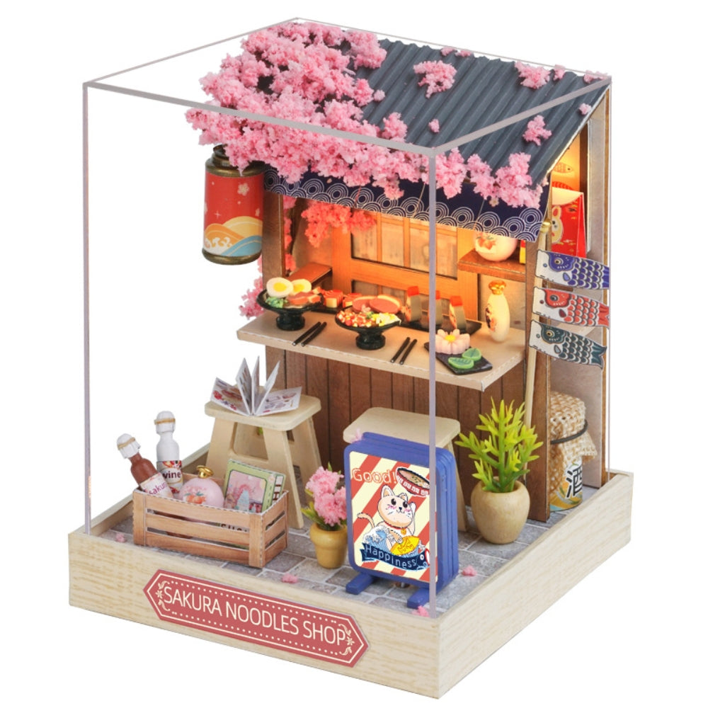 Magic Wooden Doll House Mini Kit DIY Handmade Assembly Model Building Room