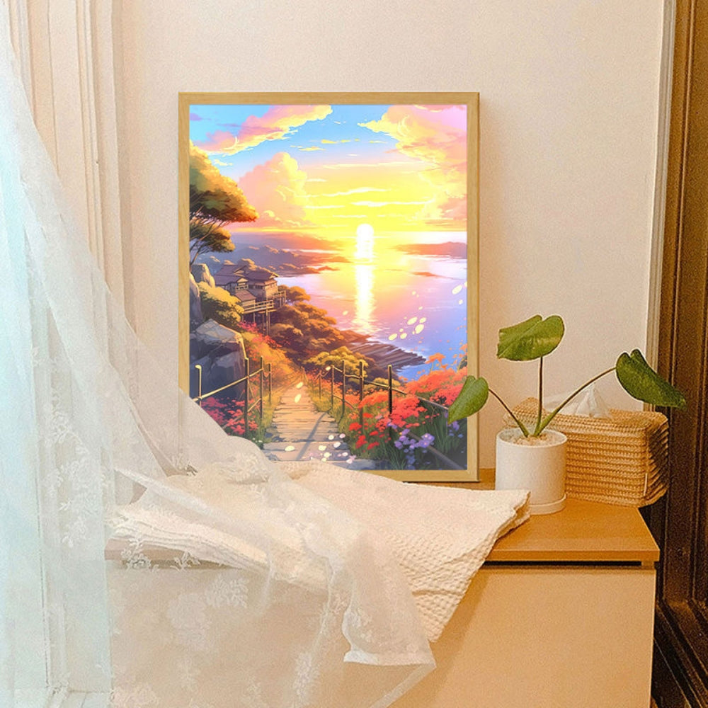 Comic Style LED Light Painting Modern Anime Home Gift