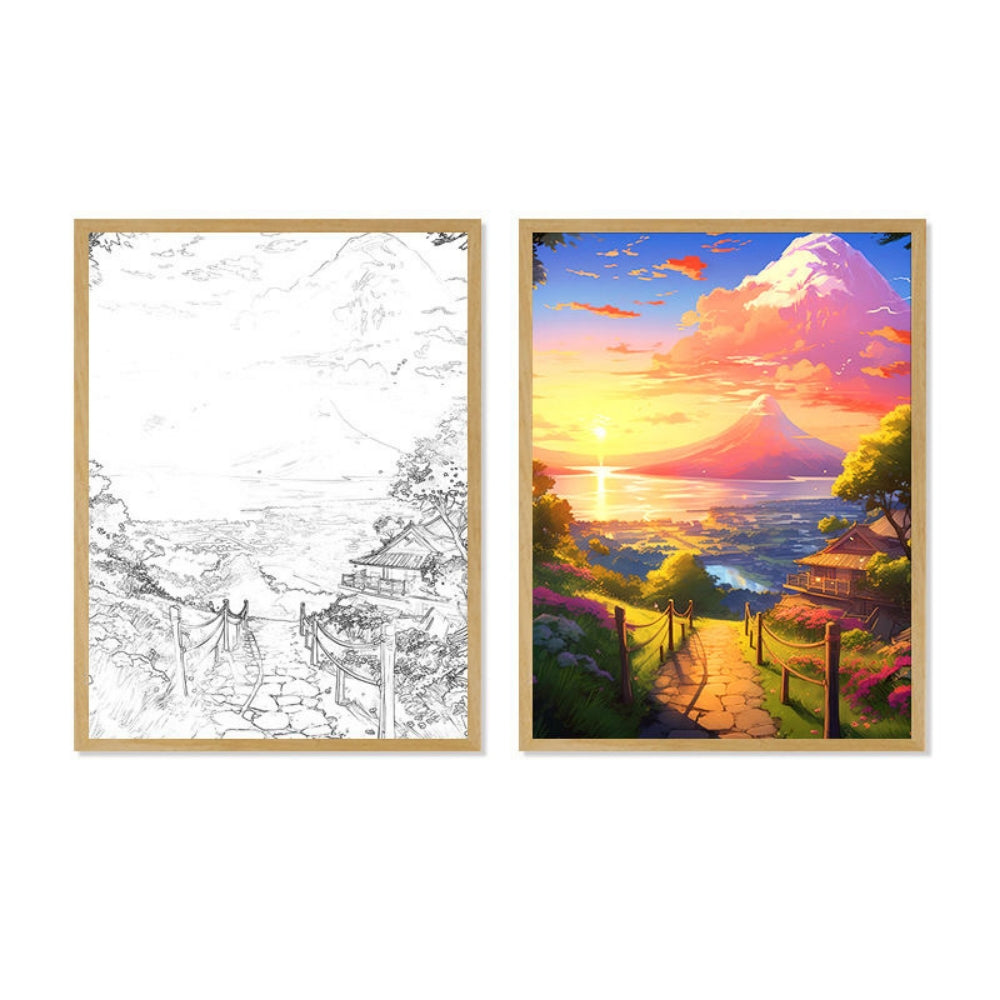 Comic Style LED Light Painting Modern Anime Home Gift