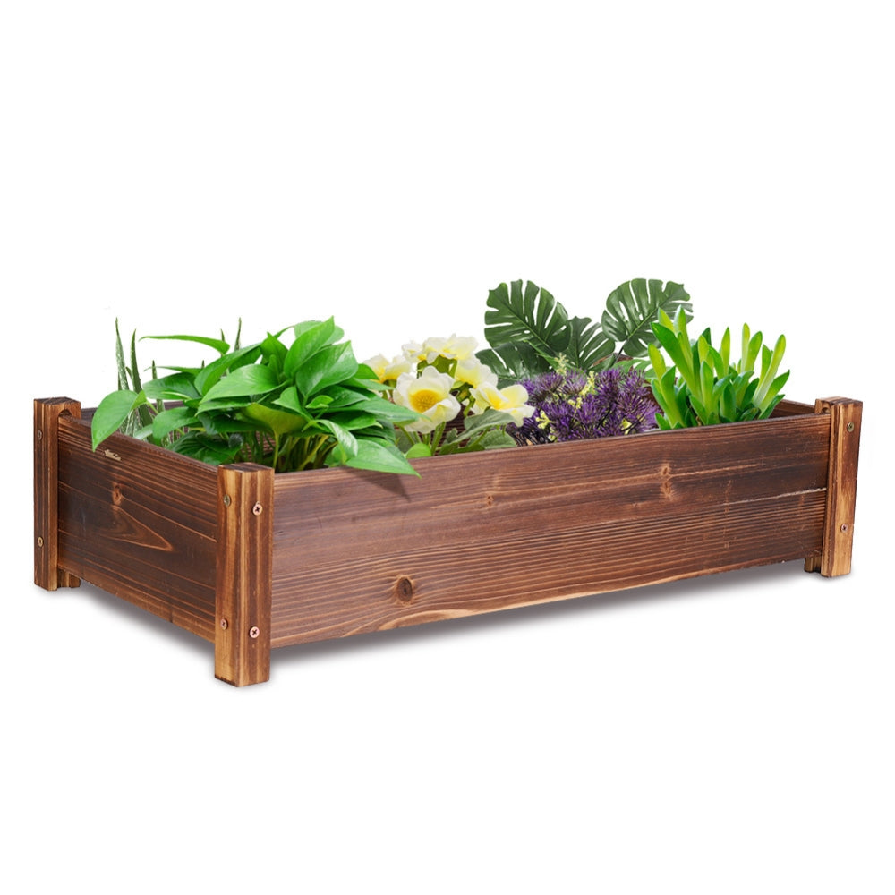 Raised Garden Bed Wooden Planter Garden Elevated Plant Box Vegetable Flower Bed