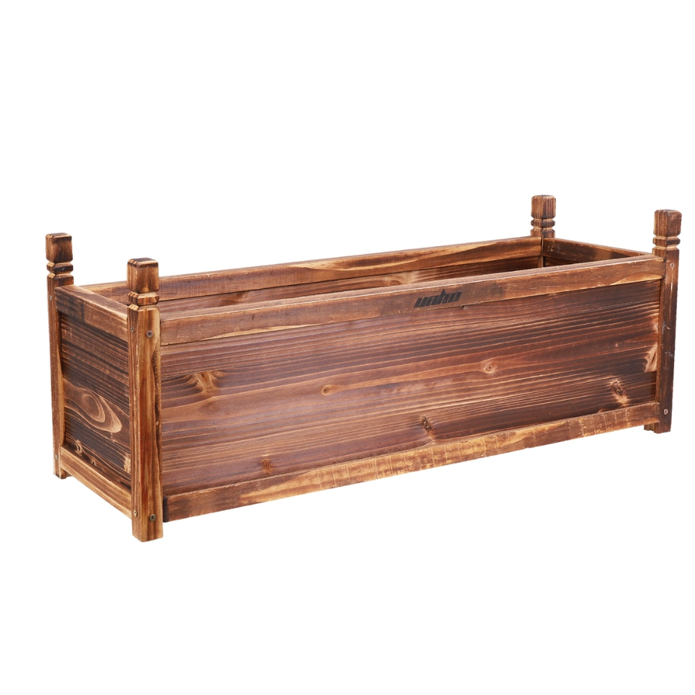 Wood Planter Box Outdoor Raised Planter Beds Garden for Flowers Vegetables