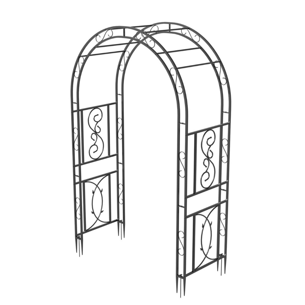 Metal Garden Arch Trellis Decorative Outdoor Archway Wedding Arch Frame