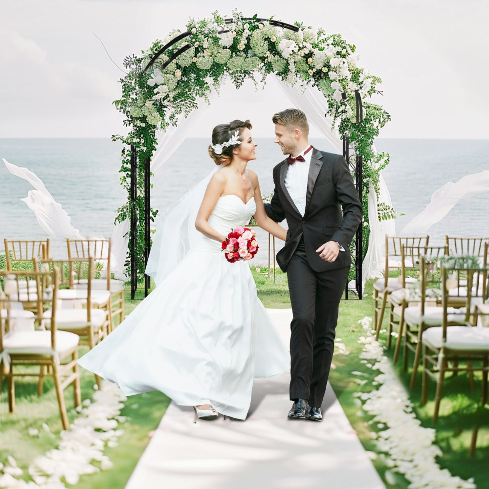 Metal Garden Arch Trellis Decorative Outdoor Archway Wedding Arch Frame