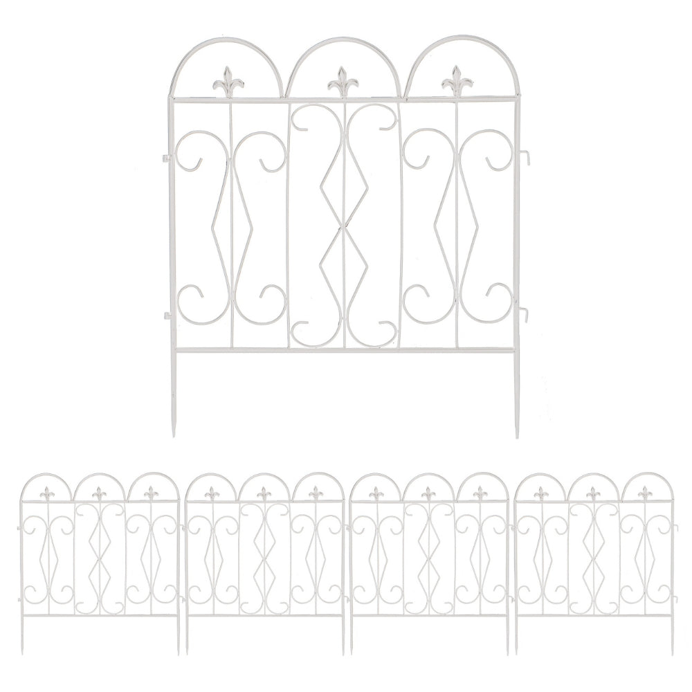 5pcs Decorative Garden Fence Outdoor Border Animal Barrier Fence