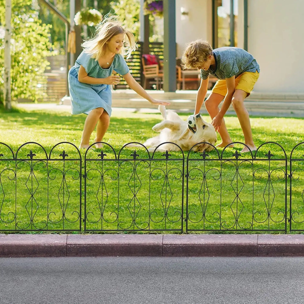 5pcs Decorative Garden Fence Outdoor Border Animal Barrier Fence