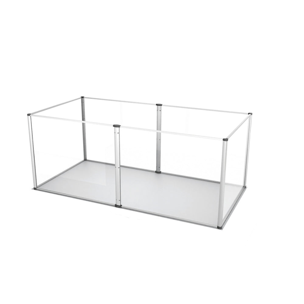 Premium Clear Acrylic Pet Whelping Pen with Waterproof Floor Pad