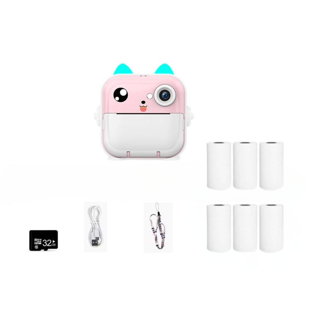 Kids Instant Print Camera 1080P HD Digital Camera Toys Instant Print for Kids