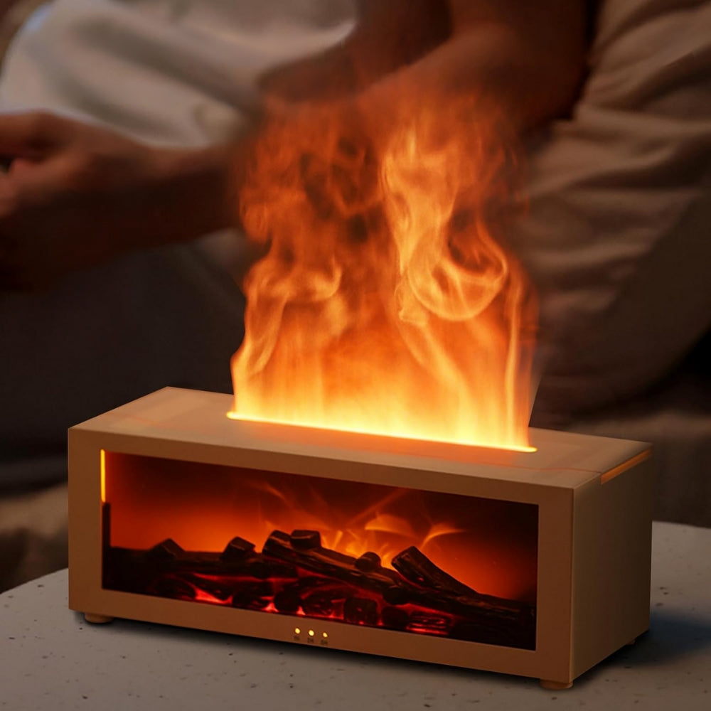 Aroma Humidifier Flame Essential Oil Diffuser Air Humidifier Aromatherapy