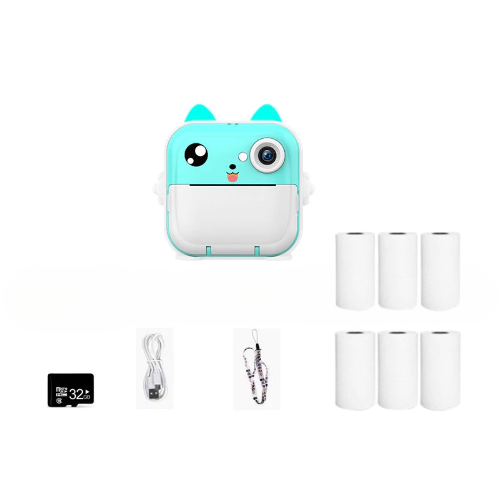 Kids Instant Print Camera 1080P HD Digital Camera Toys Instant Print for Kids