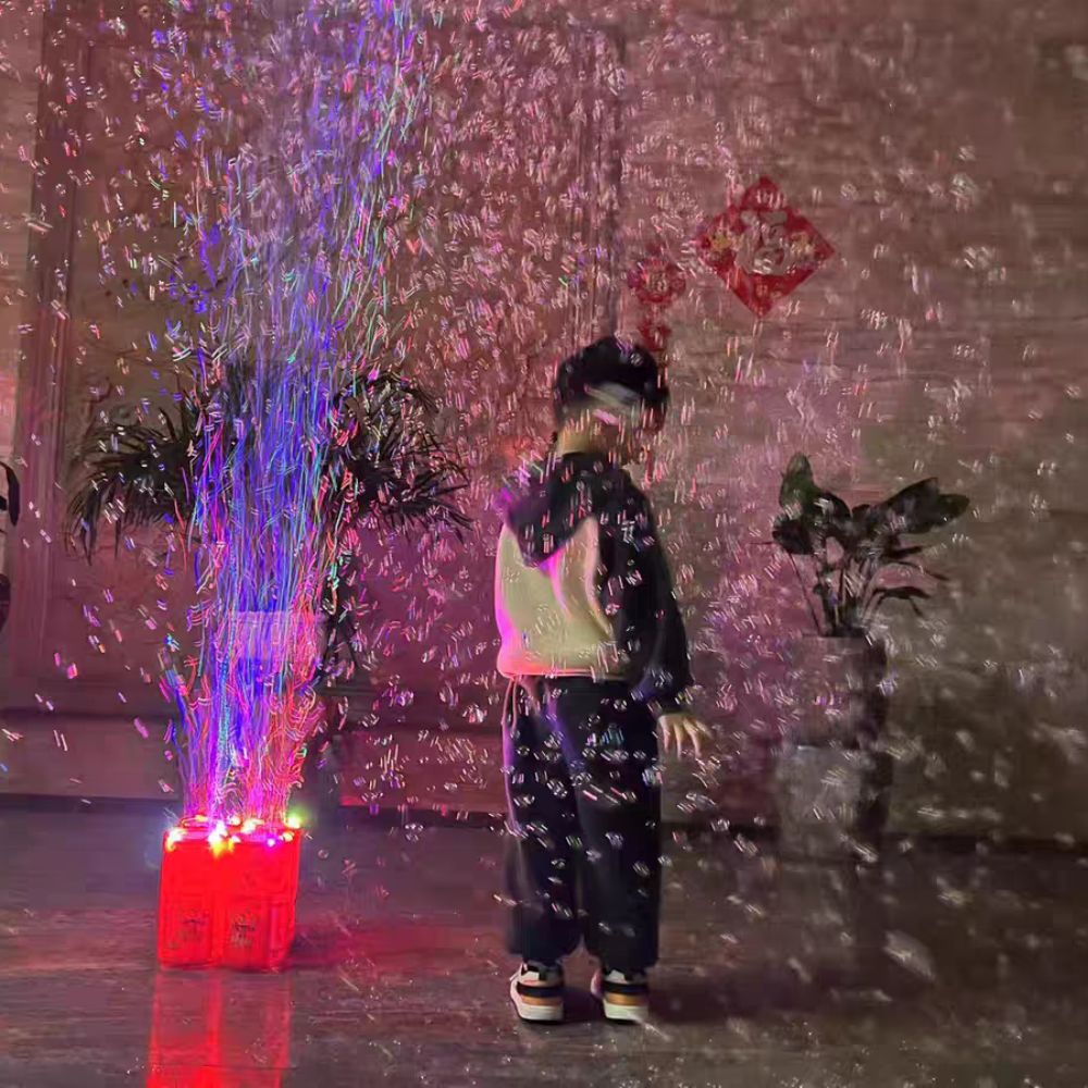 20 Hole Fireworks Bubble Machine Electronic Automatic Blower