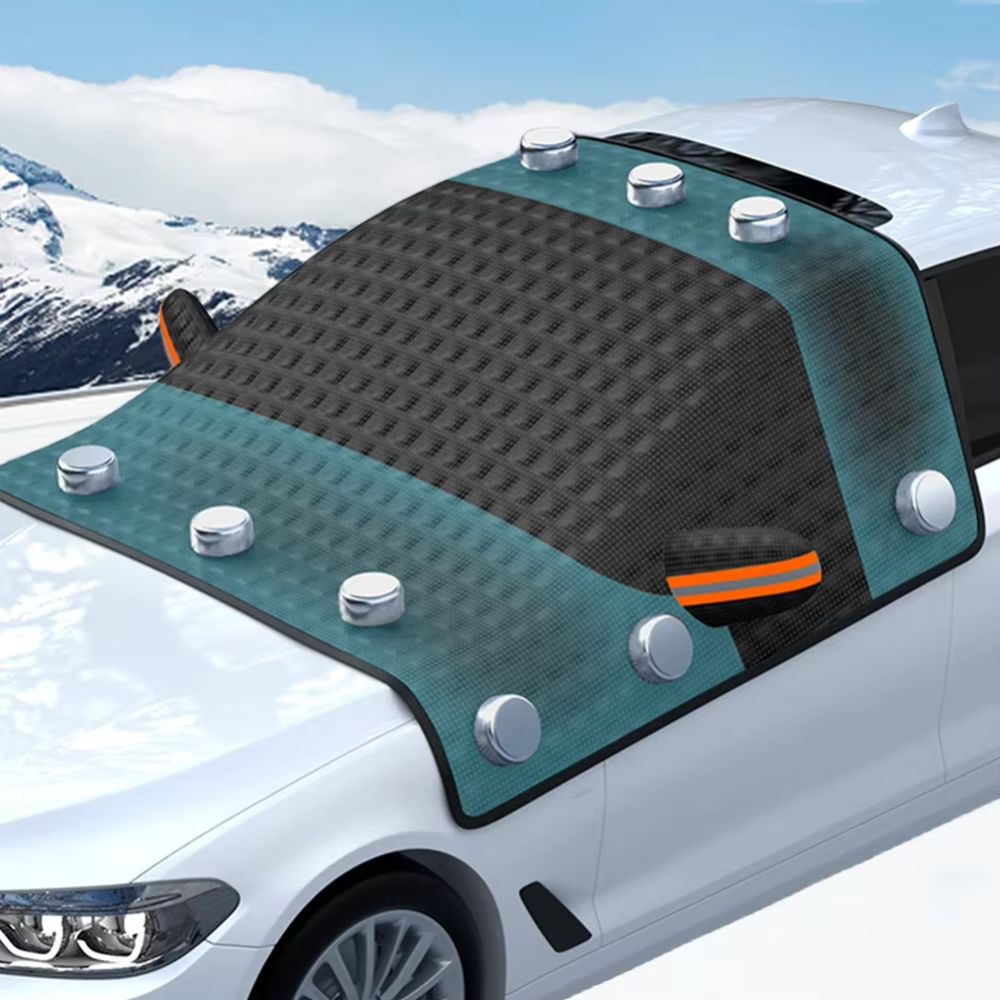 Large Magnetic Snow Cover for Car Windshield