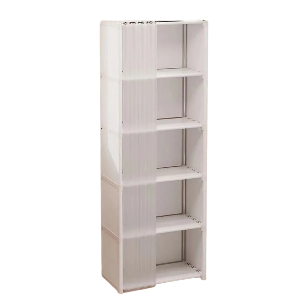 Dustproof Wardrobe High Capacity Partition Bookshelf Bedroom Storage Cabinet