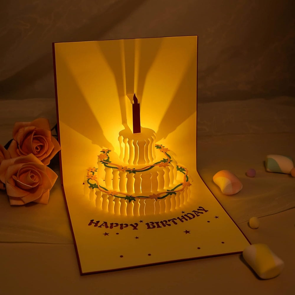 3D Light Music Birthday Card Creative Greeting Card_3