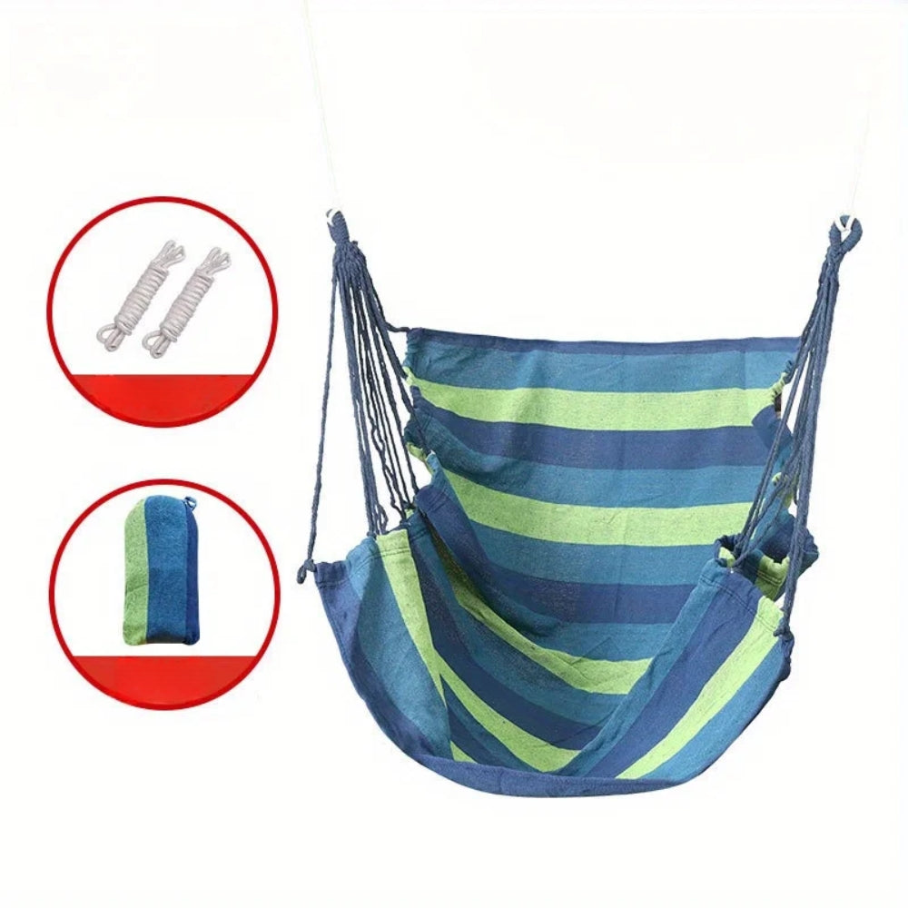 Outdoor Hammock Chair Canvas Swing Chair No Pillow Or Cushion Hammock