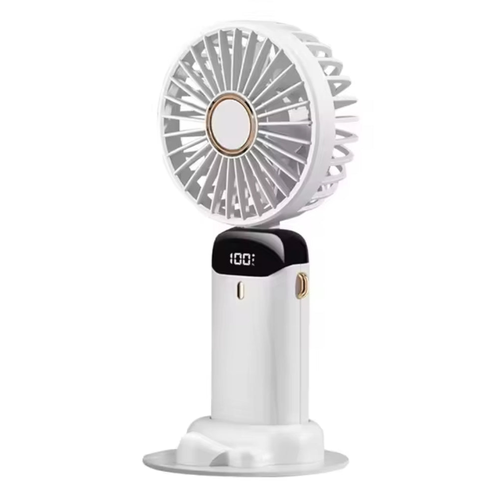 Handheld USB Mini Fan Foldable Portable Neck Hanging Rechargeable Fan