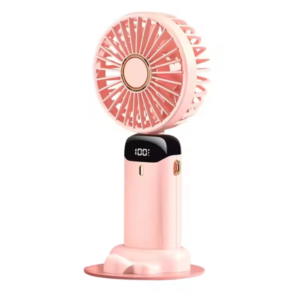 Handheld USB Mini Fan Foldable Portable Neck Hanging Rechargeable Fan