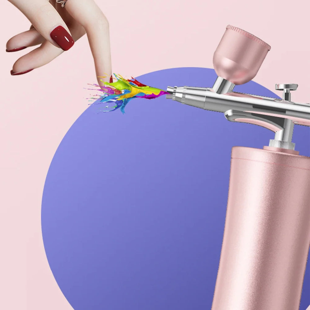Airbrush Nail Art Paint Spray with Compressor Air Brush Gun Mist Sprayer