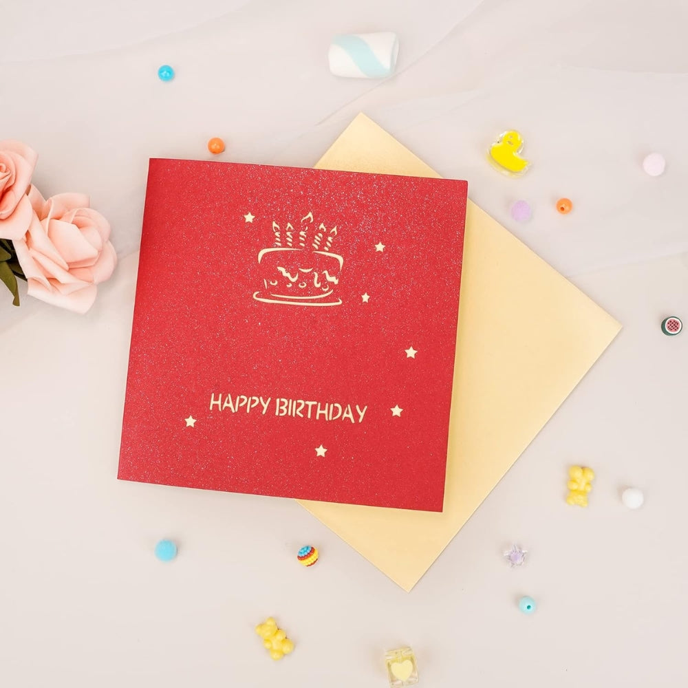 3D Light Music Birthday Card Creative Greeting Card
