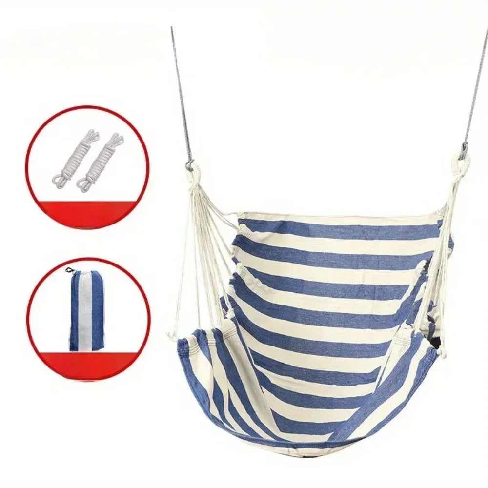 Outdoor Hammock Chair Canvas Swing Chair No Pillow Or Cushion Hammock