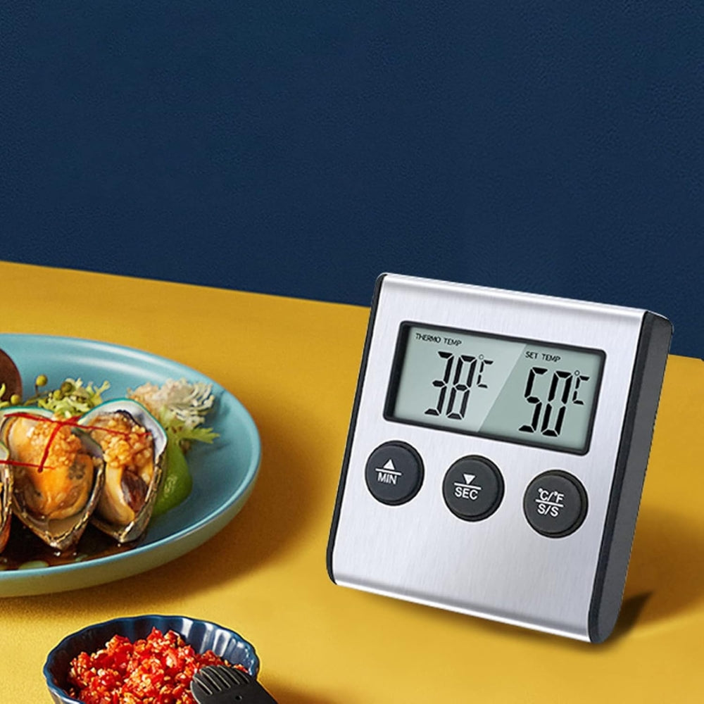 Kitchen Digital Cooking Thermometer Meat Food Temperature For Oven BBQ Grill