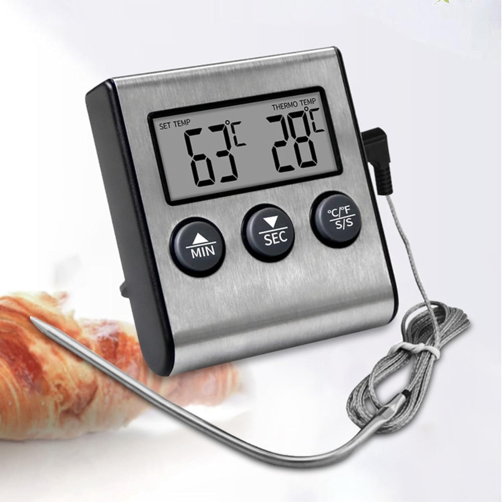 Kitchen Digital Cooking Thermometer Meat Food Temperature For Oven BBQ Grill
