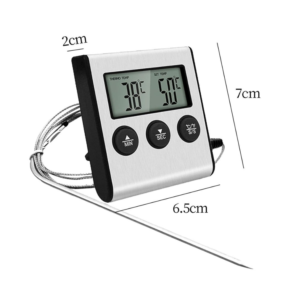 Kitchen Digital Cooking Thermometer Meat Food Temperature For Oven BBQ Grill