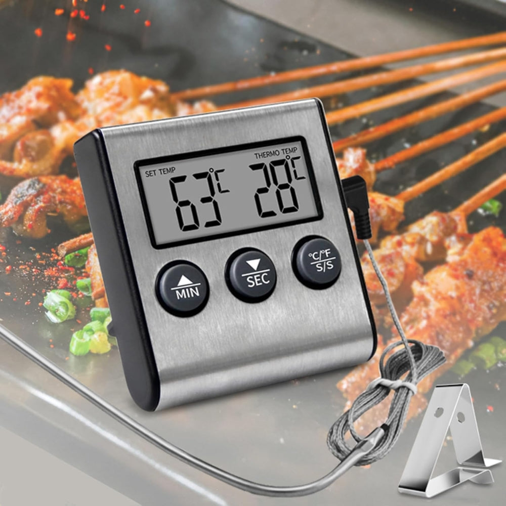 Kitchen Digital Cooking Thermometer Meat Food Temperature For Oven BBQ Grill