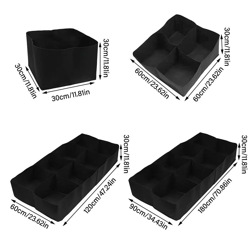 Garden Planting Bag Multi Gird Felt Growing Bag Planting Nursery Pot