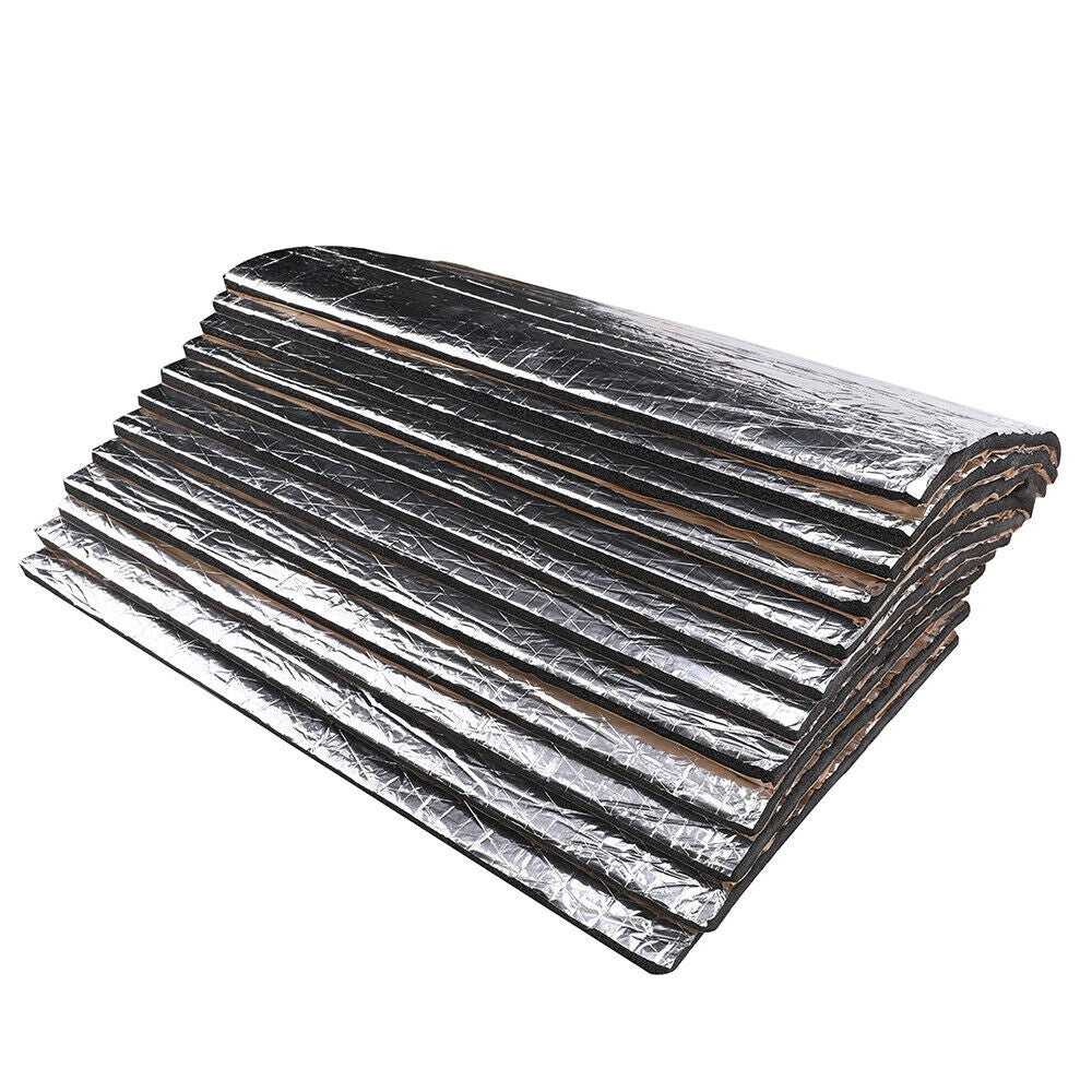 12PCS Car Engine Bay Bonnet Sound Deadener Noise Insulation Foam Proofing Heat