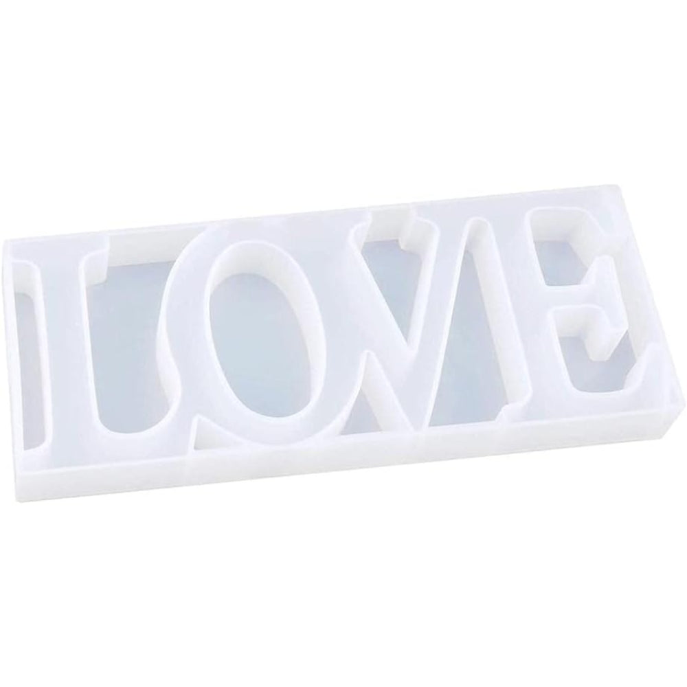 LOVE Sign Resin Casting Mold Silicone Jewelry Making Epoxy Mould Craft Tool