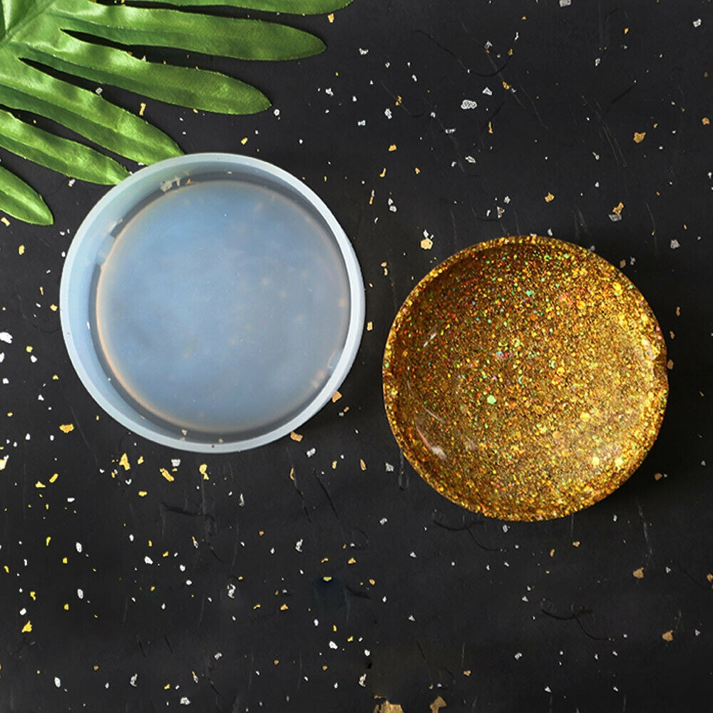 Coaster Cup Mat Mold Round Silicone Mould Kit for Craft DIY Epoxy Resin