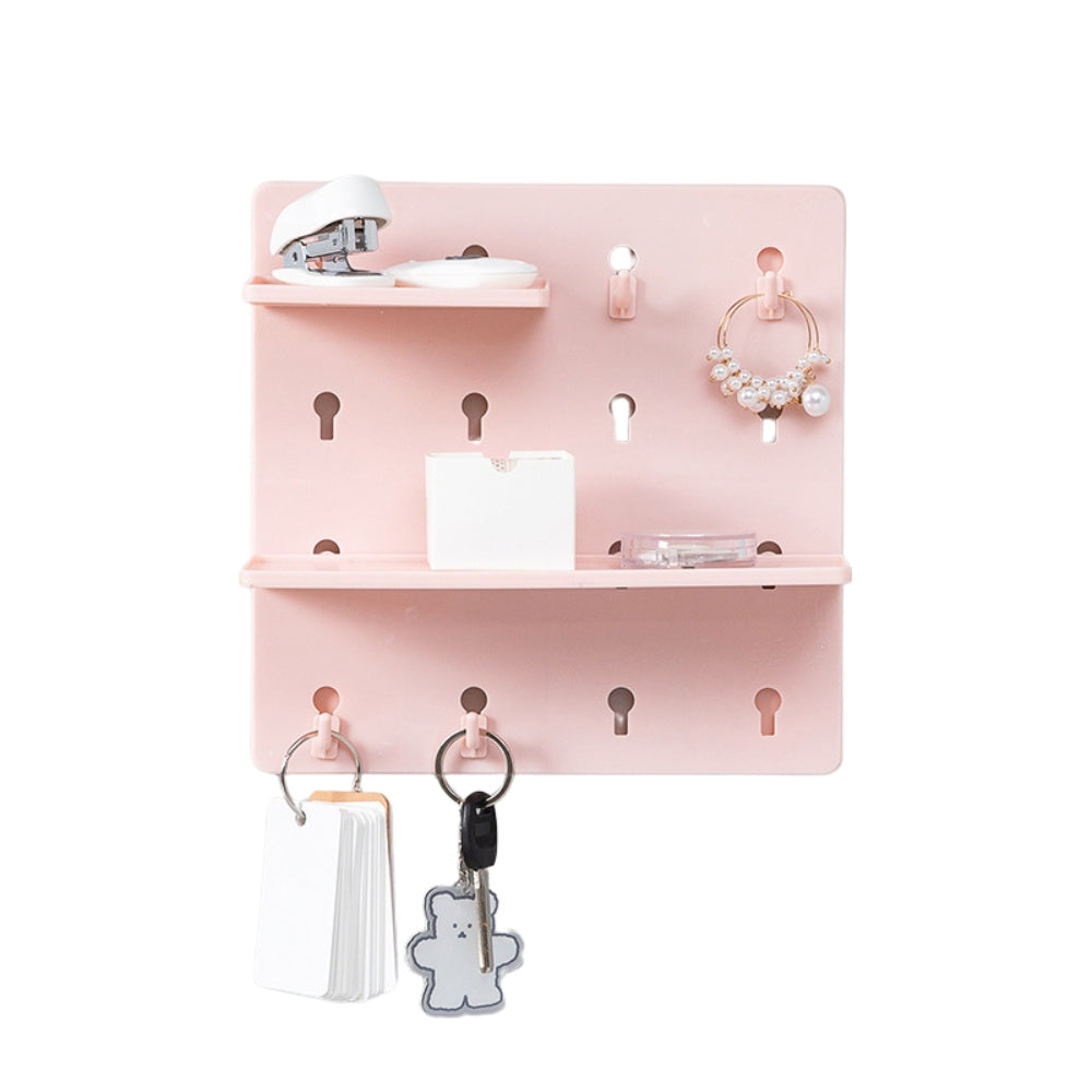 1PC Wall Perforation Free Plastic Shelving Wall Peg Boards for Walls