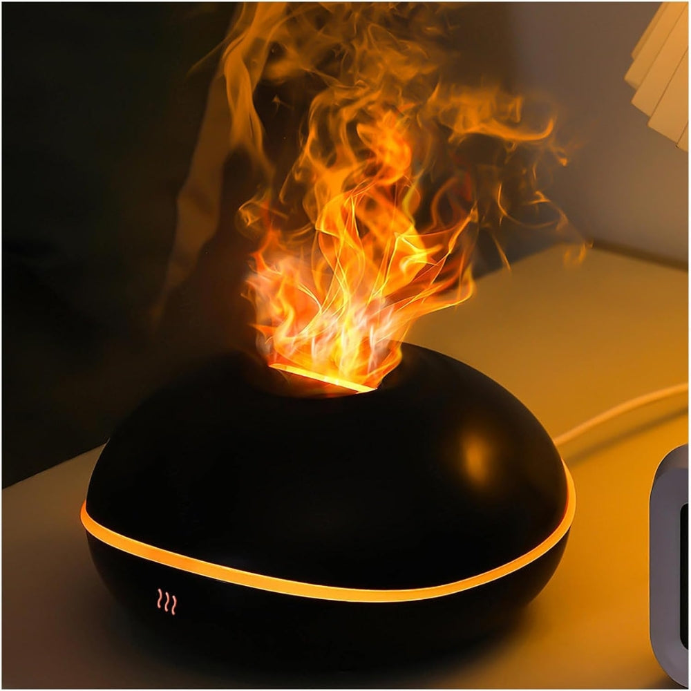 Fire Flame Aromatherapy Diffuser Humidifier with 7 Flames Effect
