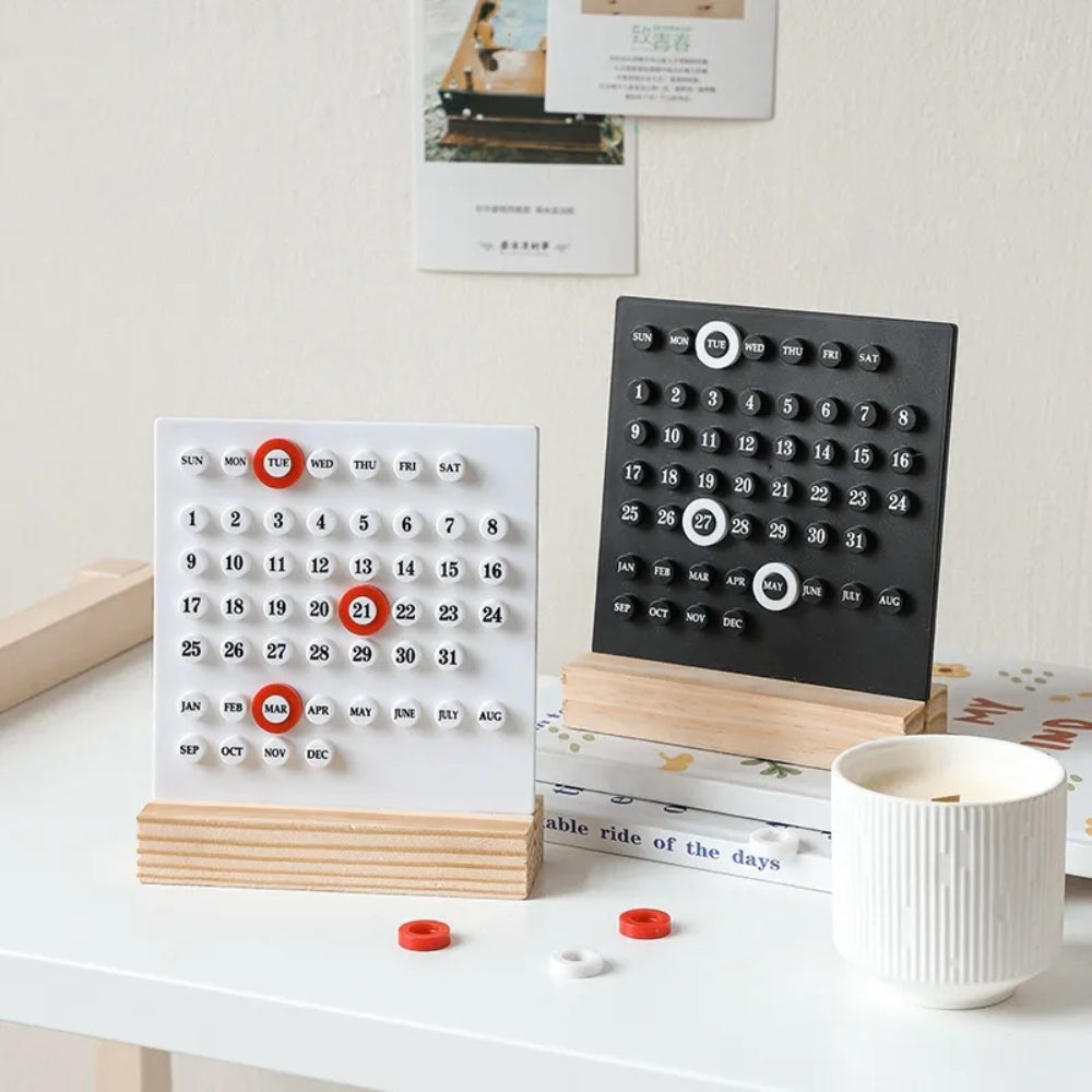 Handmade DIY Calendar with Acrylic Wooden Base