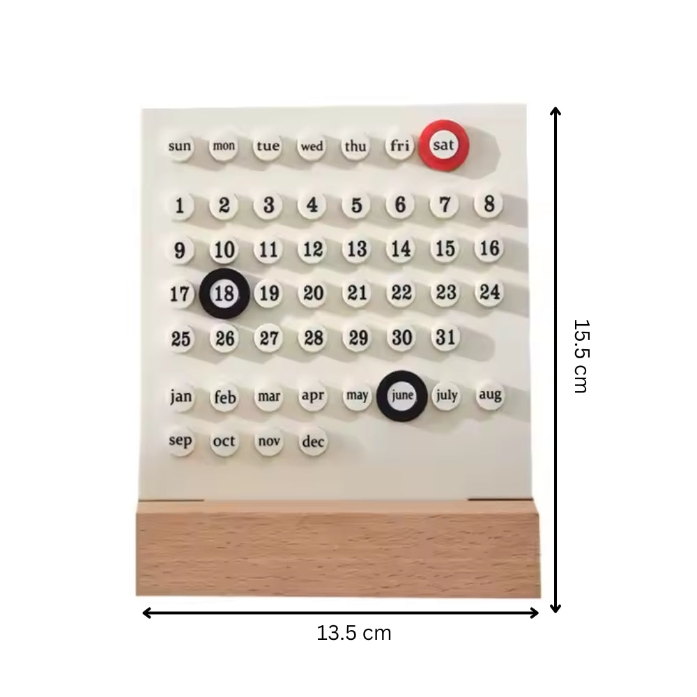Handmade DIY Calendar with Acrylic Wooden Base