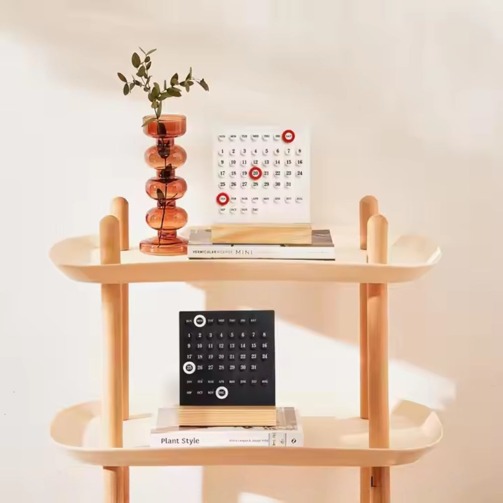 Handmade DIY Calendar with Acrylic Wooden Base
