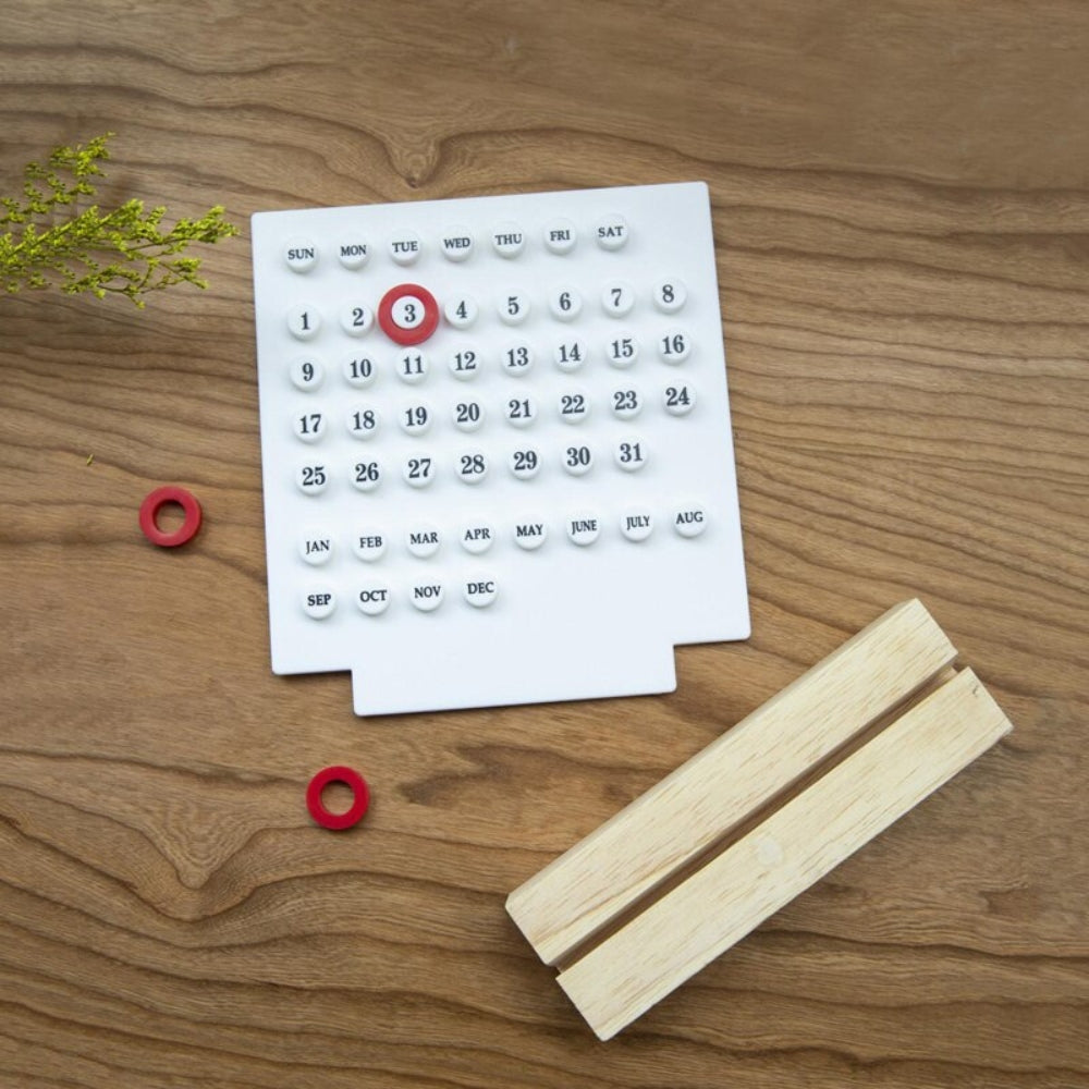 Handmade DIY Calendar with Acrylic Wooden Base