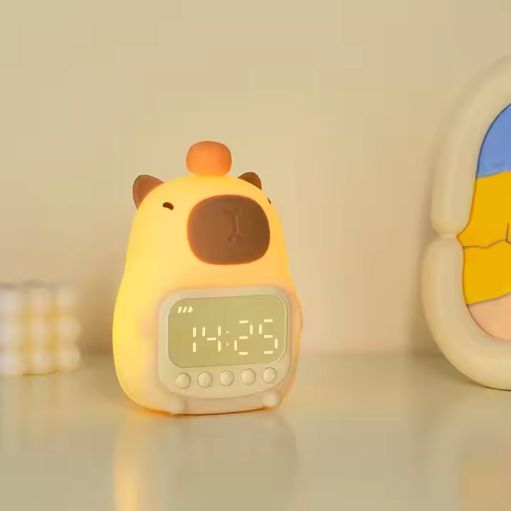 Capybara Night Light Children Alarm Clock Night Lamp