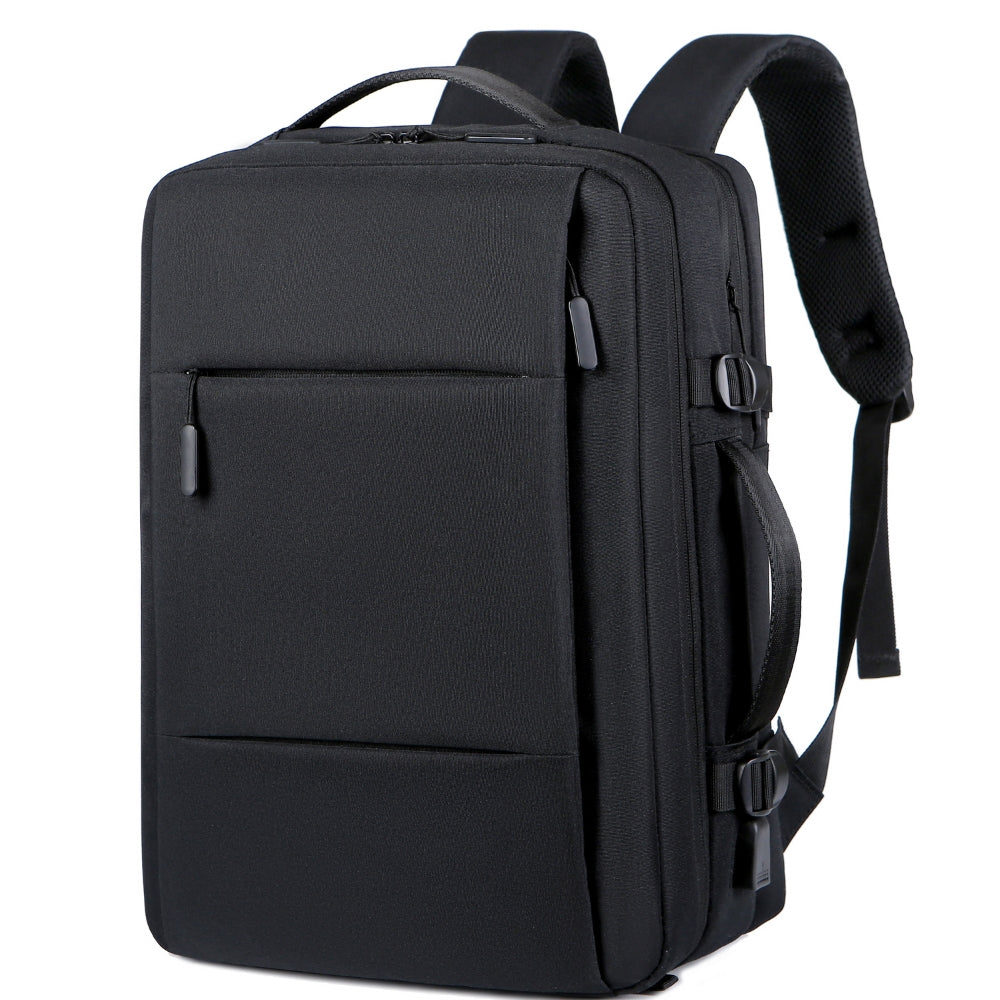 Large Capacity Expandable Travel Backpack with USB Port